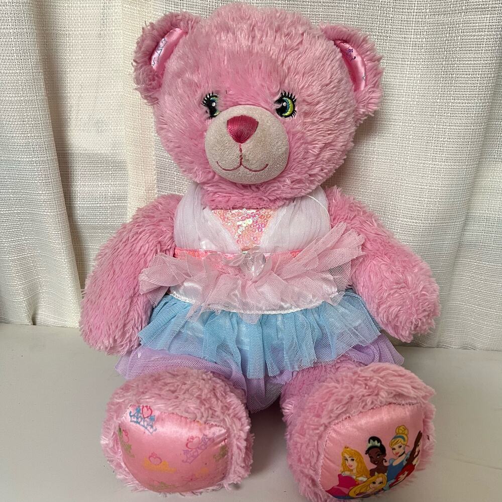 Build-A-Bear‎ Pink Disney Princess Bear, Soft Plushie Toy